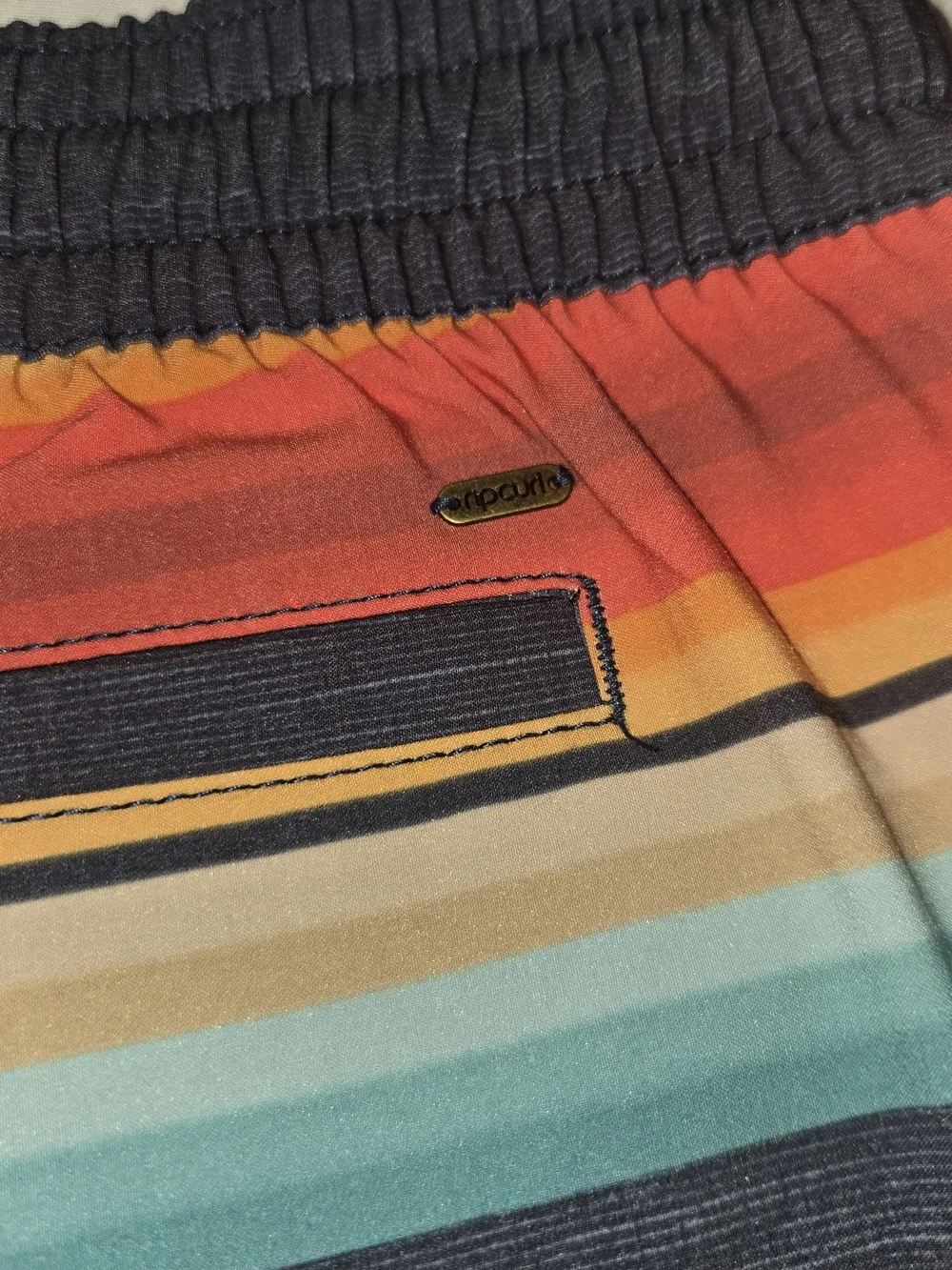 Rip Curl Lined Swim Trunks - Pastel Orange  & Peach Ombre